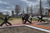 В день Всероссийской акции «Георгиевская ленточка» 22 апреля в сквере Славы были установлены элементы конструкции памятника в честь 70-летия Победы